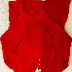 Red long sleeve mens shirt